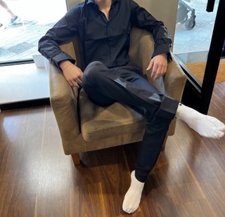 Traje negro hombre nuevo nochevieja graduacion