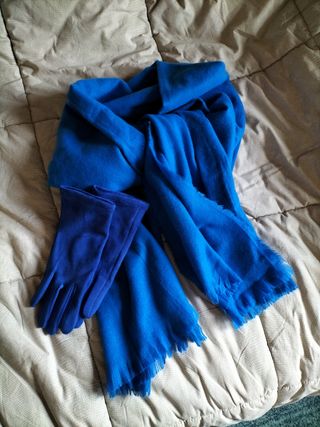 Set sciarpa più guanti morbidissimi