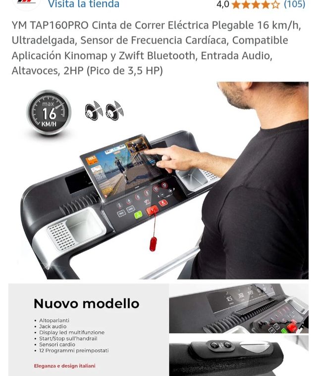 Cinta correr alta gama