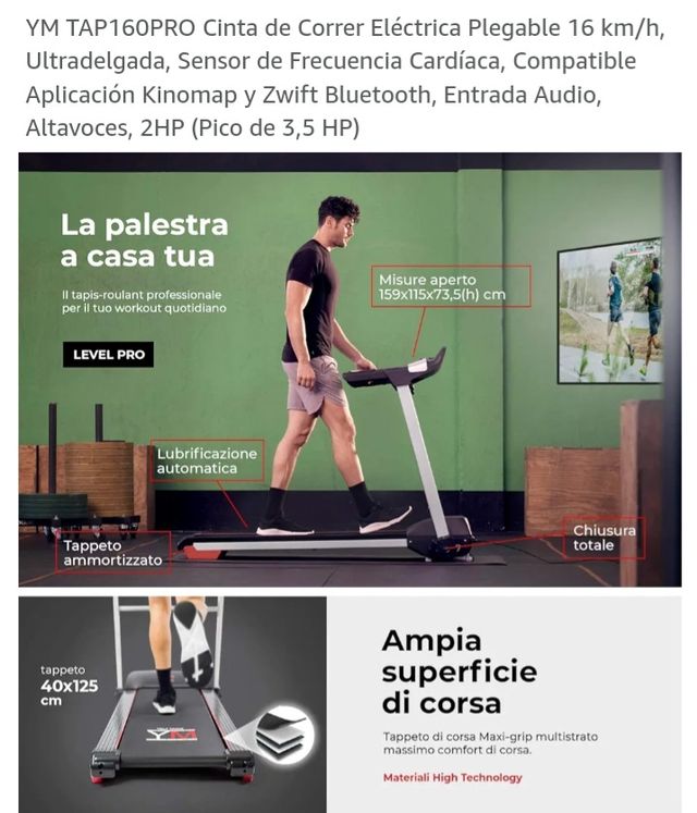 Cinta correr alta gama