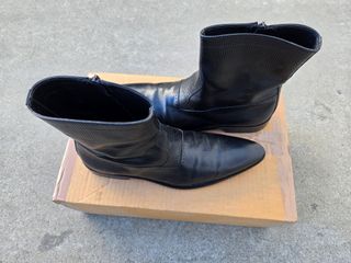 BOTINES HUGO BOSS 44 / 45 BOTAS ZAPATO PIEL HOMBRE