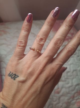Precioso anillo Tous bicolor talla 12