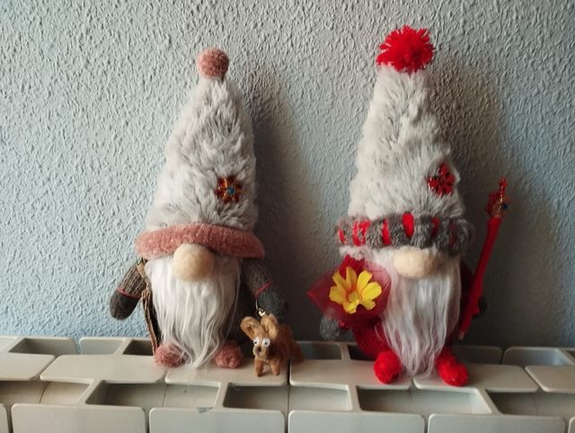 Gnonos navideños ,gnomos san Valentín.....