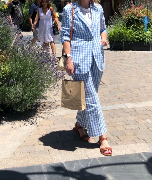 Traje mujer cuadros vichi