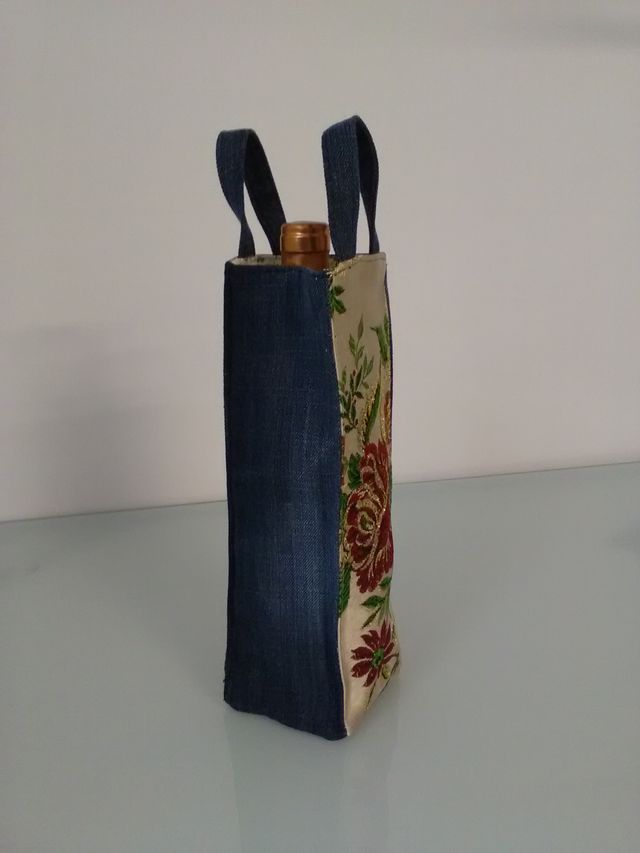 Botellero de tela fallera