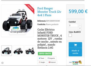 Coche eléctrico niño