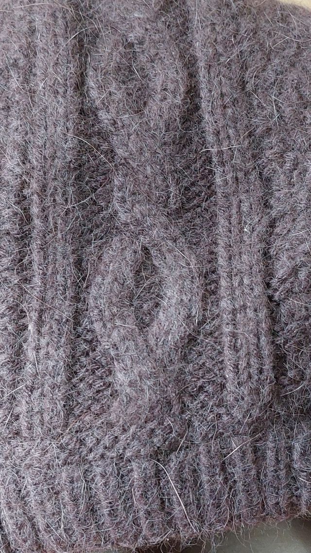 Gorro/boina marrón con forro interior