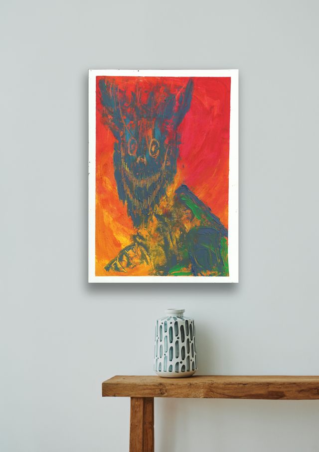 Cuadro Oleo sobre papel