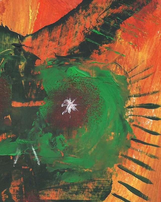 Cuadro oleo sobre papel