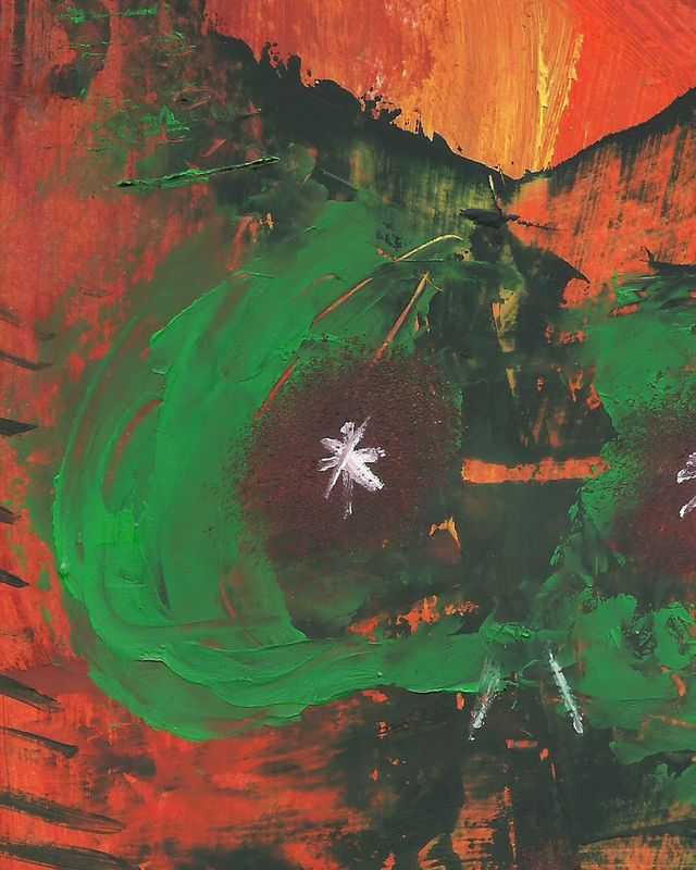 Cuadro oleo sobre papel