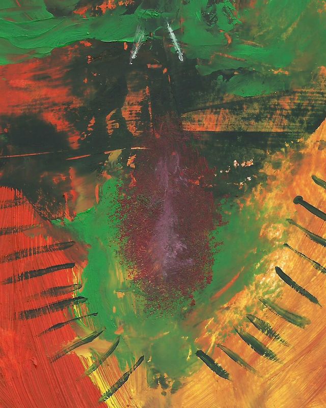 Cuadro oleo sobre papel