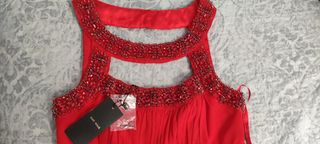 Vestido largo rojo de fiesta