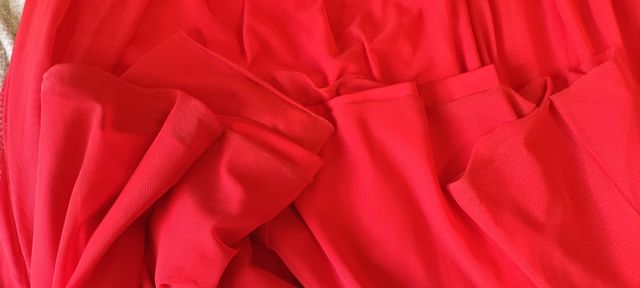 Vestido largo rojo de fiesta