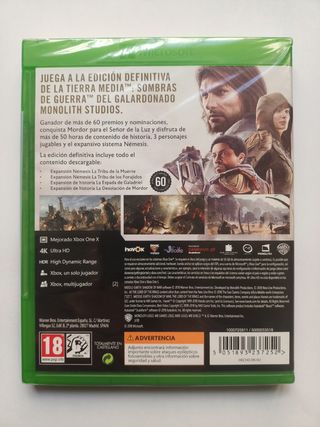 SOMBRAS DE GUERRA Definitive Edition Xbox One