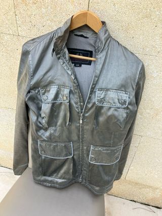 Cazadora plateada Belstaff mujer