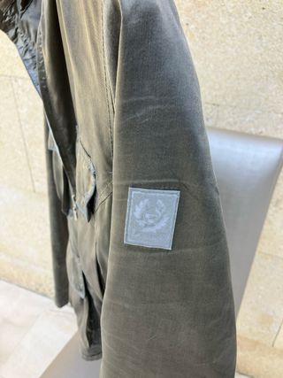 Cazadora plateada Belstaff mujer