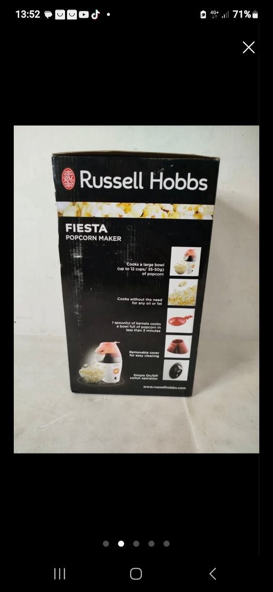 Máquina de palomitas,nueva.