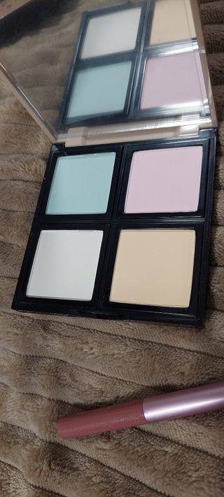 Polvos de maquillaje correctores con brocha