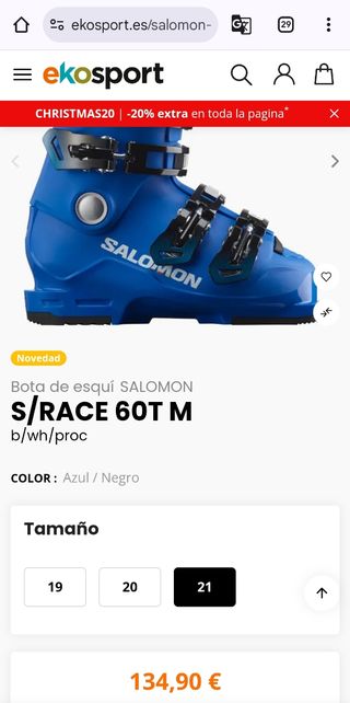 Botas Salomón S Race 60T 