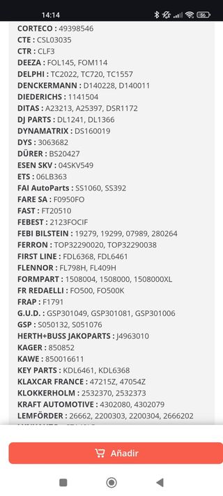 FD-LS-0950 Bieleta de suspensión FORD