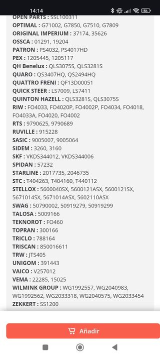 FD-LS-0950 Bieleta de suspensión FORD