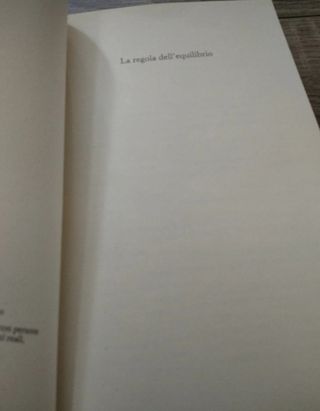 La regola dell'equilibrio