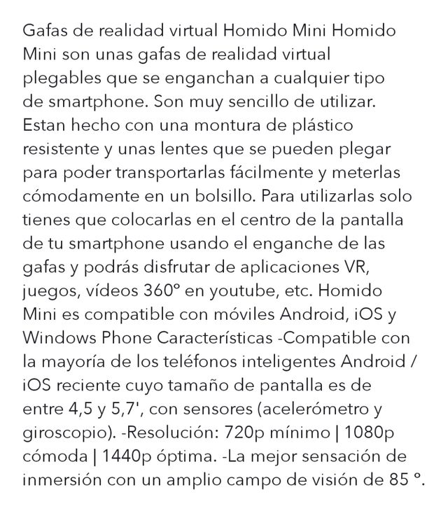 gafas realidad virtual