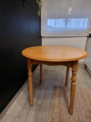 Mesa camilla extensible+cristal+enaguas