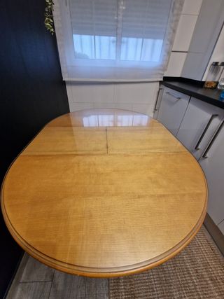 Mesa camilla extensible+cristal+enaguas