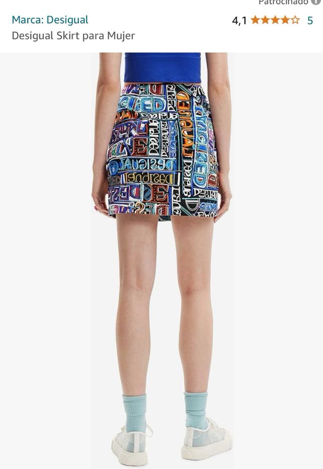 Falda mini DESIGUAL “SÚPER PRECIO”