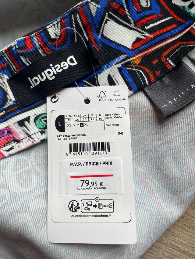 Falda mini DESIGUAL “SÚPER PRECIO”