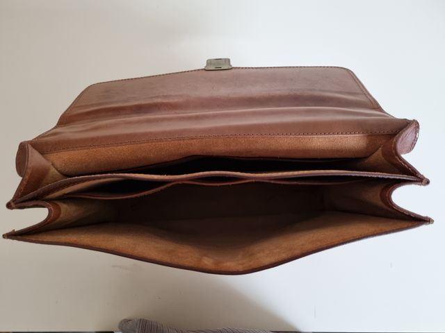 Borsa in pelle da ufficio vintage