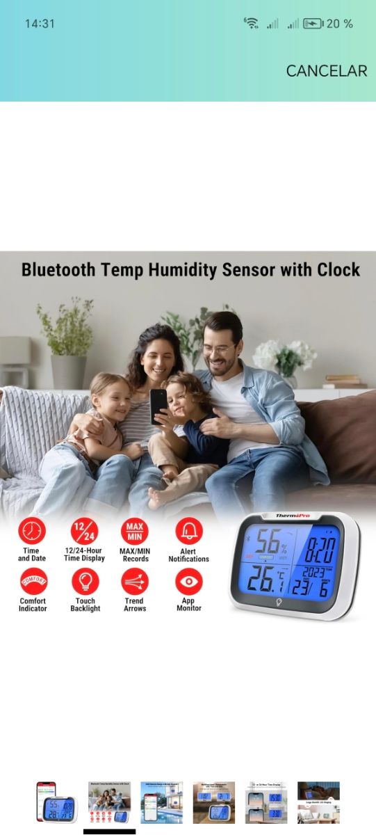 Termometro digitale Bluetooth