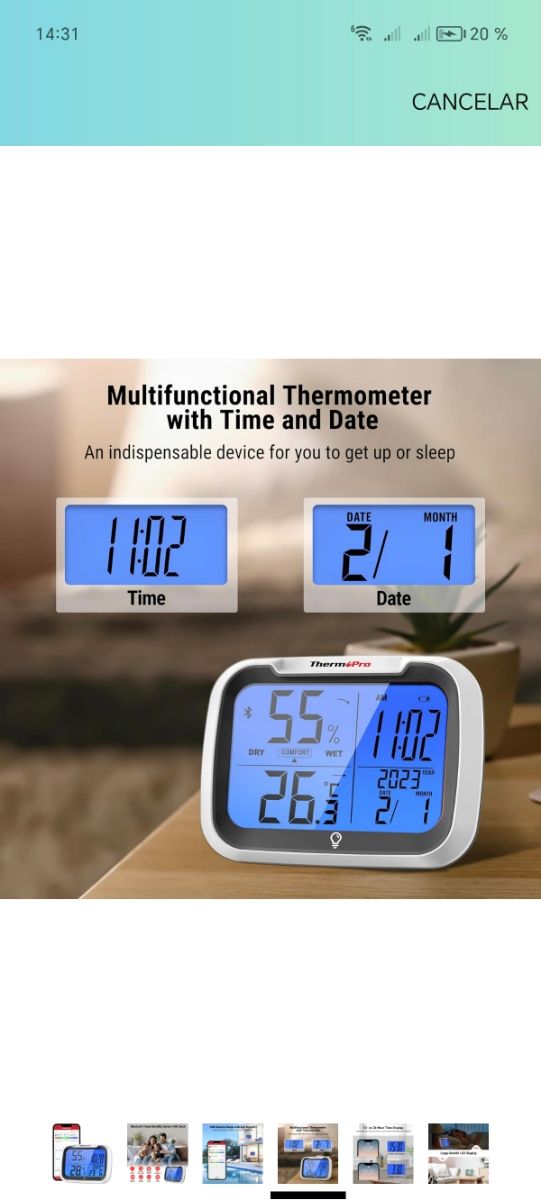 Termometro digitale Bluetooth