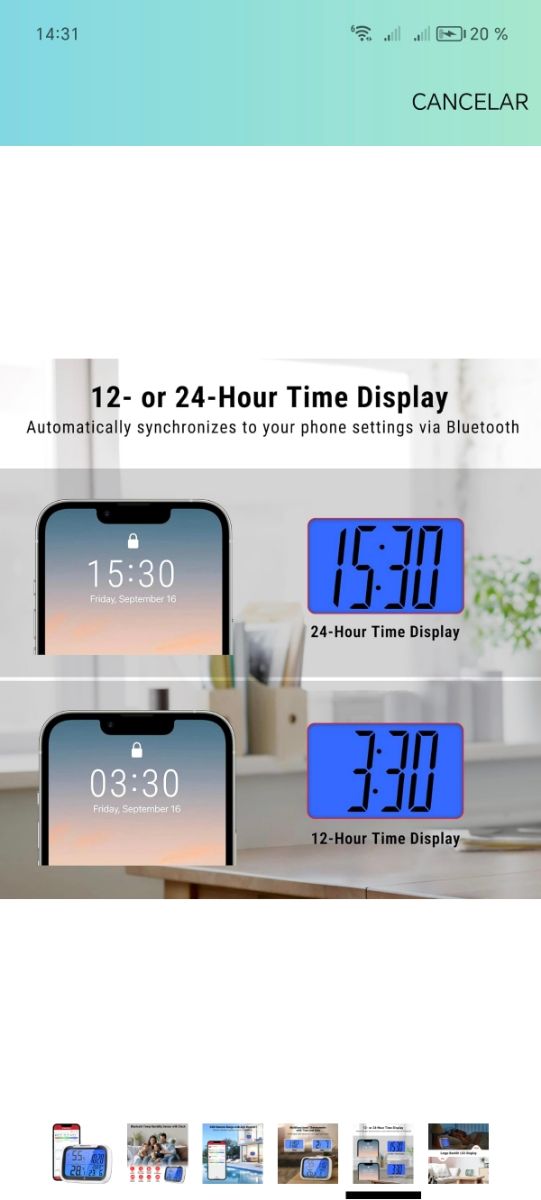Termometro digitale Bluetooth