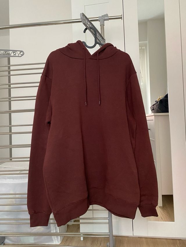 Sudadera hombre burdeos