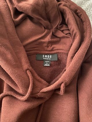 Sudadera hombre burdeos