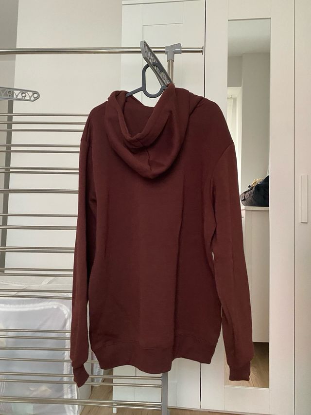 Sudadera hombre burdeos