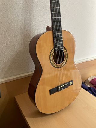 guitarra clásica con funda original