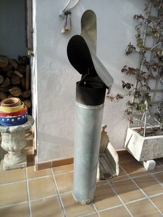 Caperuza antirreboco chimenea 20 cm diametro