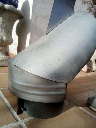 Caperuza antirreboco chimenea 20 cm diametro