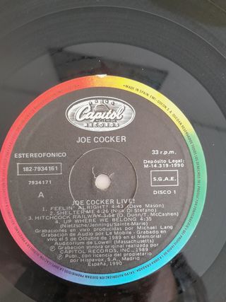 Joe cocker. Lote de 2 discos