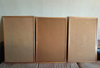 3 Paneles (corcho-madera) con Mapas