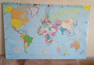 3 Paneles (corcho-madera) con Mapas