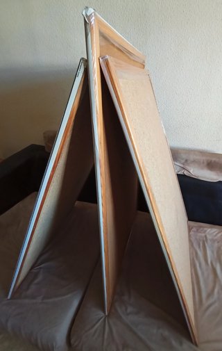 3 Paneles (corcho-madera) con Mapas