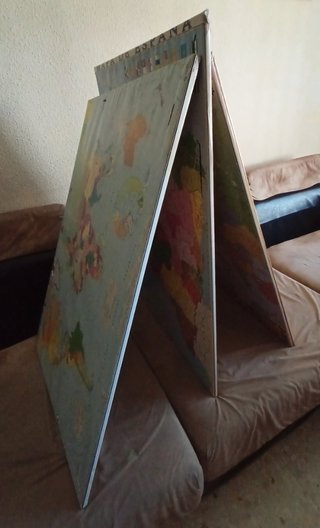 3 Paneles (corcho-madera) con Mapas