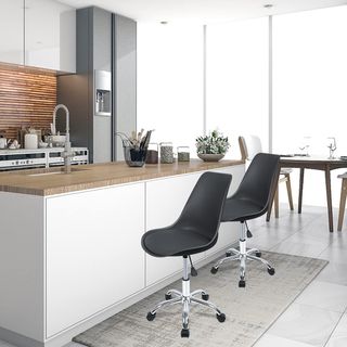 SILLA DE OFICINA, SILLA DE ESCRITORIO COLOR NEGRO