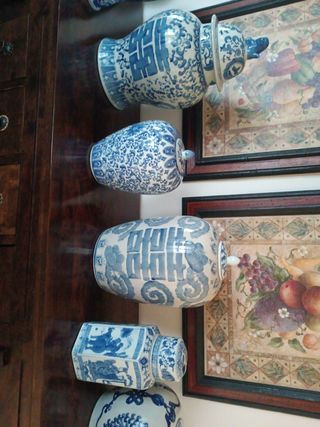Colección de jarrones chinos