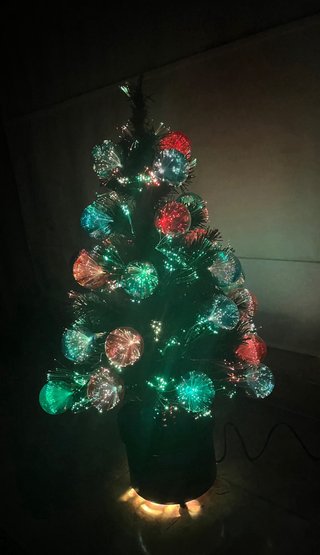 Árbol de navidad de fibra óptica