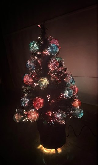 Árbol de navidad de fibra óptica